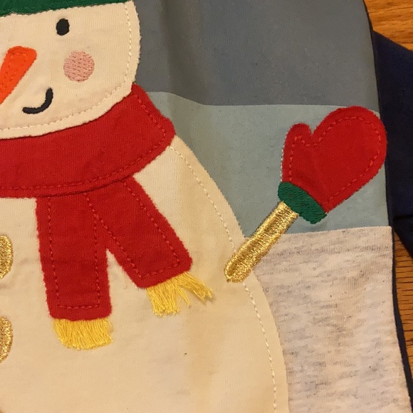 Mini Boden Snowman shirt NWT 9-10Y 140cm - Picture 5 of 7